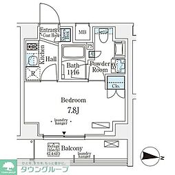 メゾン・クロイゾン 3階1Kの間取り