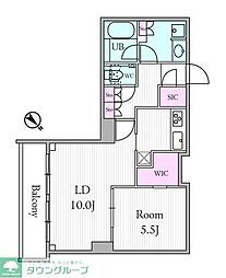 ＵＲＢＡＮ　ＰＡＲＫ　ＧＲＡＮＤＥ代官山 3階1LDKの間取り