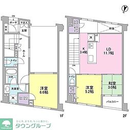ソアラノーム碑文谷 1階3LDKの間取り