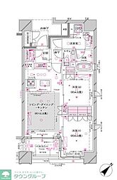 オーパスレジデンス銀座イースト 2LDKの間取図画像