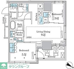 間取図画像 2LDK