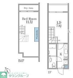 LAPiSEBISU2 1LDKの間取図画像