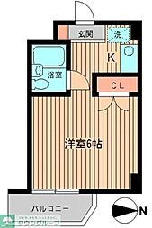 ラ・フェスタ白金 ワンルームの間取図画像