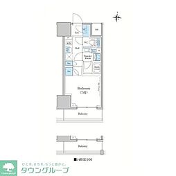 スタイリオ蒲田WEST 1Kの間取図画像