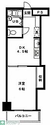 メルベイユ恵比寿 1DKの間取図画像