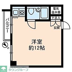 DIKマンション新橋 ワンルームの間取図画像