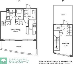 ストーリア神宮前 1LDKの間取図画像
