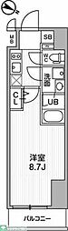ALTERNA北品川 1LDKの間取図画像