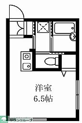 パールハウス ワンルームの間取図画像