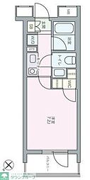 ファミールグランスイート・ザ赤坂 1Kの間取図画像
