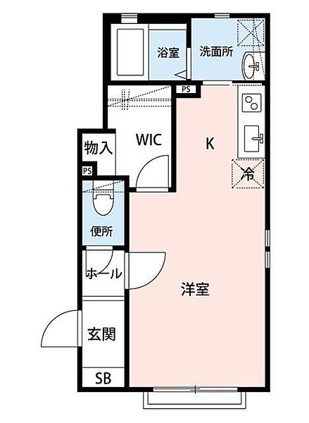 埼玉県蕨市北町2丁目(賃貸アパート1K・1階・30.75㎡)の写真 その2