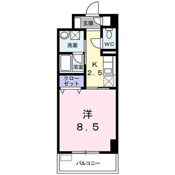 埼玉県蕨市中央4丁目(賃貸マンション1K・3階・29.16㎡)の写真 その2