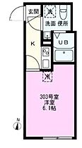 埼玉県川口市芝樋ノ爪1丁目（賃貸アパート1K・3階・18.58㎡） その2