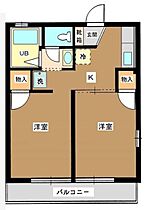 東京都板橋区前野町1丁目（賃貸アパート2K・1階・35.30㎡） その2