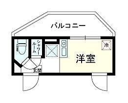 東京都板橋区板橋3丁目（賃貸マンション1R・5階・10.55㎡） その2