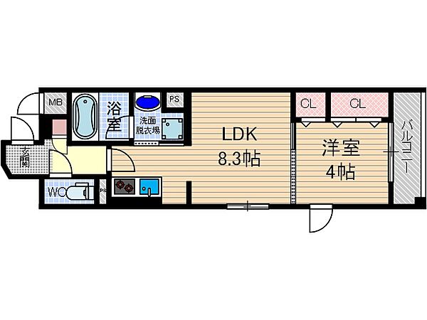 Perfect Life 千里丘 ｜大阪府摂津市千里丘2丁目(賃貸マンション1LDK・1階・32.41㎡)の写真 その2