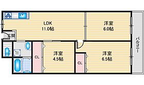 ローレルハイツ茨木総持寺2号棟  ｜ 大阪府茨木市東太田1丁目（賃貸マンション3LDK・4階・60.50㎡） その2