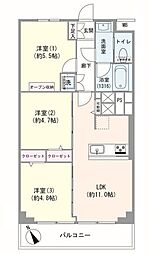 間取図画像 3LDK