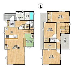 市川市稲荷木1丁目29-23 3LDKの間取り