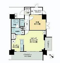 ゲートマークス長野 STATION EAST 1LDKの間取図画像
