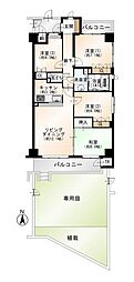 サーパス三輪 4LDKの間取図画像