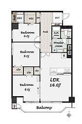 間取図画像 3LDK