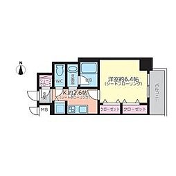 AVANTI atsuta 1Kの間取図画像