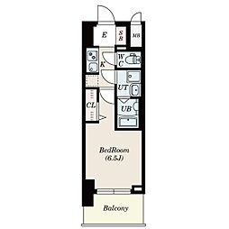 S-RESIDENCE上前津駅前 1Kの間取図画像