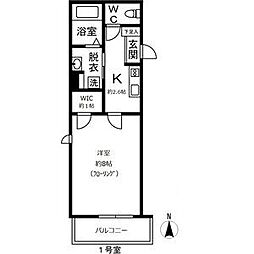 GridNagoya 1Kの間取図画像