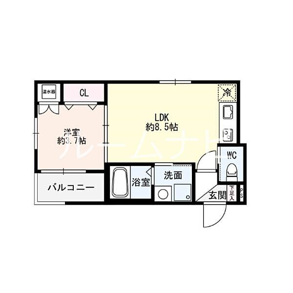 Stage K 向島 203｜愛知県名古屋市中村区向島町２丁目(賃貸アパート1LDK・2階・29.08㎡)の写真 その2