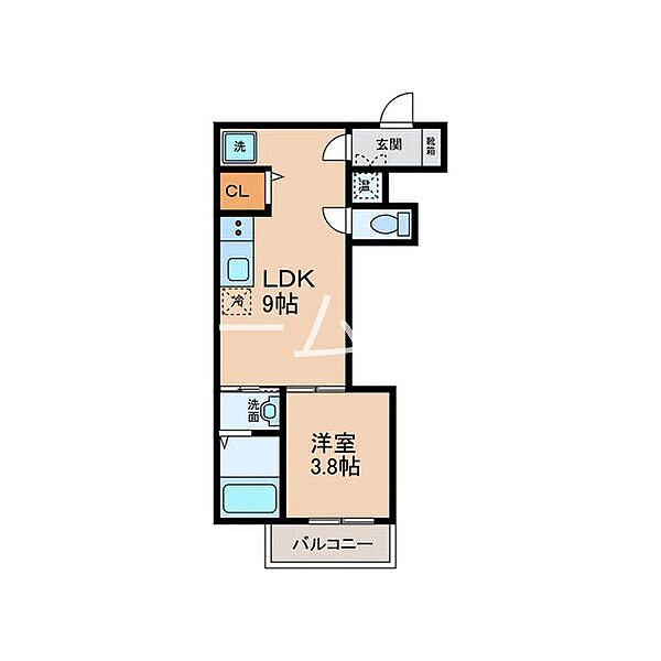 e-house 中村公園 101｜愛知県名古屋市中村区向島町２丁目(賃貸アパート1LDK・1階・29.34㎡)の写真 その2