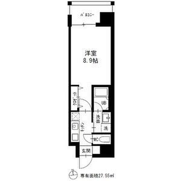 ステージグランデ山王 205｜愛知県名古屋市中区正木１丁目(賃貸マンション1K・2階・27.55㎡)の写真 その2