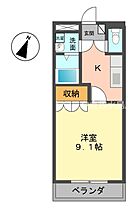 エーデルワイス  ｜ 岡山県倉敷市玉島乙島（賃貸アパート1K・1階・30.96㎡） その2