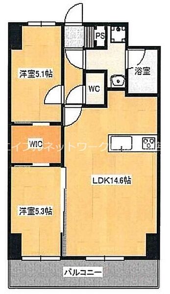 Bella casa North（ベラ　 カーサ　ノース） ｜岡山県倉敷市老松町3丁目(賃貸マンション2LDK・3階・56.32㎡)の写真 その2