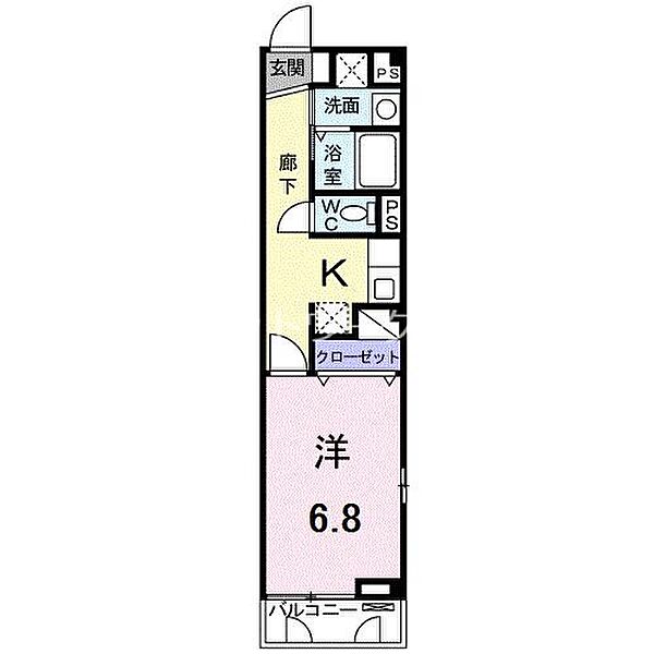 ルミネ高須Ｂ ｜岡山県倉敷市玉島上成(賃貸アパート1K・1階・28.21㎡)の写真 その2