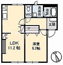 岡山県倉敷市田ノ上847-2（賃貸アパート1LDK・1階・42.98㎡） その2