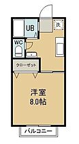 岡山県倉敷市徳芳121-5（賃貸アパート1K・1階・24.80㎡） その2