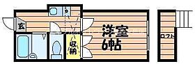 岡山県倉敷市日ノ出町2丁目6-1（賃貸アパート1K・2階・18.63㎡） その2