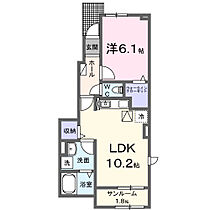 岡山県倉敷市玉島乙島6387番地1（賃貸アパート1LDK・1階・44.02㎡） その2