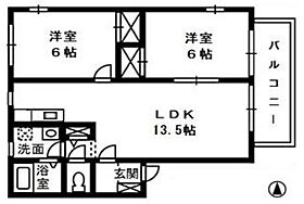 岡山県浅口市金光町占見新田703-1（賃貸アパート2LDK・2階・54.65㎡） その2