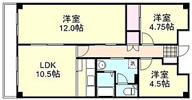 岡山県岡山市中区浜372番地1（賃貸アパート3LDK・4階・75.13㎡） その2