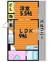 岡山県倉敷市玉島1325-6（賃貸アパート1LDK・2階・35.40㎡） その2