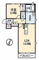 岡山県倉敷市西阿知町1099-1（賃貸アパート1LDK・2階・47.48㎡） その2