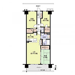 間取図画像 3LDK