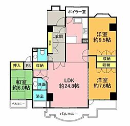 パームヒル藻岩 3LDKの間取図画像