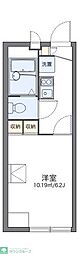 レオパレスエスペランサ常盤 2階1Kの間取り