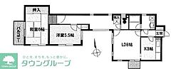 JR京浜東北・根岸線 川口駅 徒歩9分の賃貸マンション 1階2LDKの間取り
