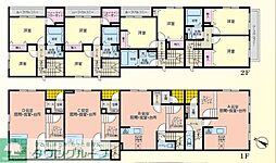 プリムヴェール 2LDKの間取図画像