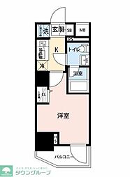 川口市栄町2丁目マンション 1Kの間取図画像