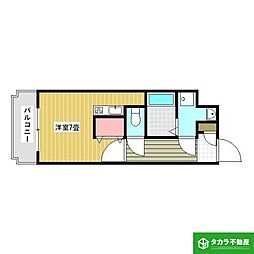 トレステーラ桜ヶ丘 ワンルームの間取図画像